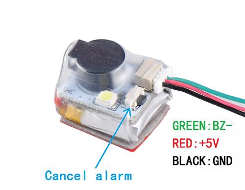 JHE42B-S Finder 5V Buzzer 100dB with LED Alarm Built in battery For RC FPV Drone